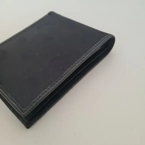 Hunting World Designer Olive Black Wallet Italian Canvas Leather Quality New